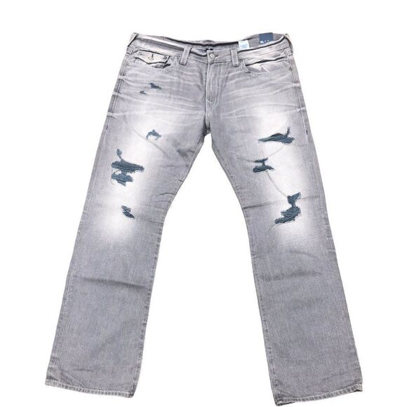Brand New True Religion Jeans Size 40 RICKY Gray - Picture 8 of 10